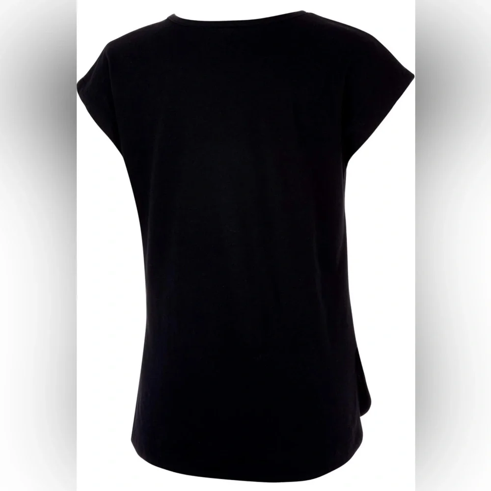 Adidas | Girls' Side Slit Black T-Shirt | Size L (14) | NWOT NEW